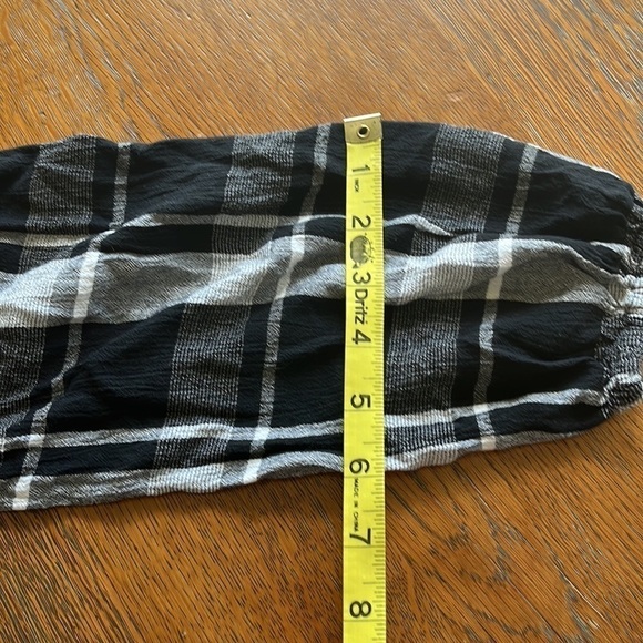 American Eagle shirred crop top size small balloon sleeves buttons down front - Picture 8 of 12